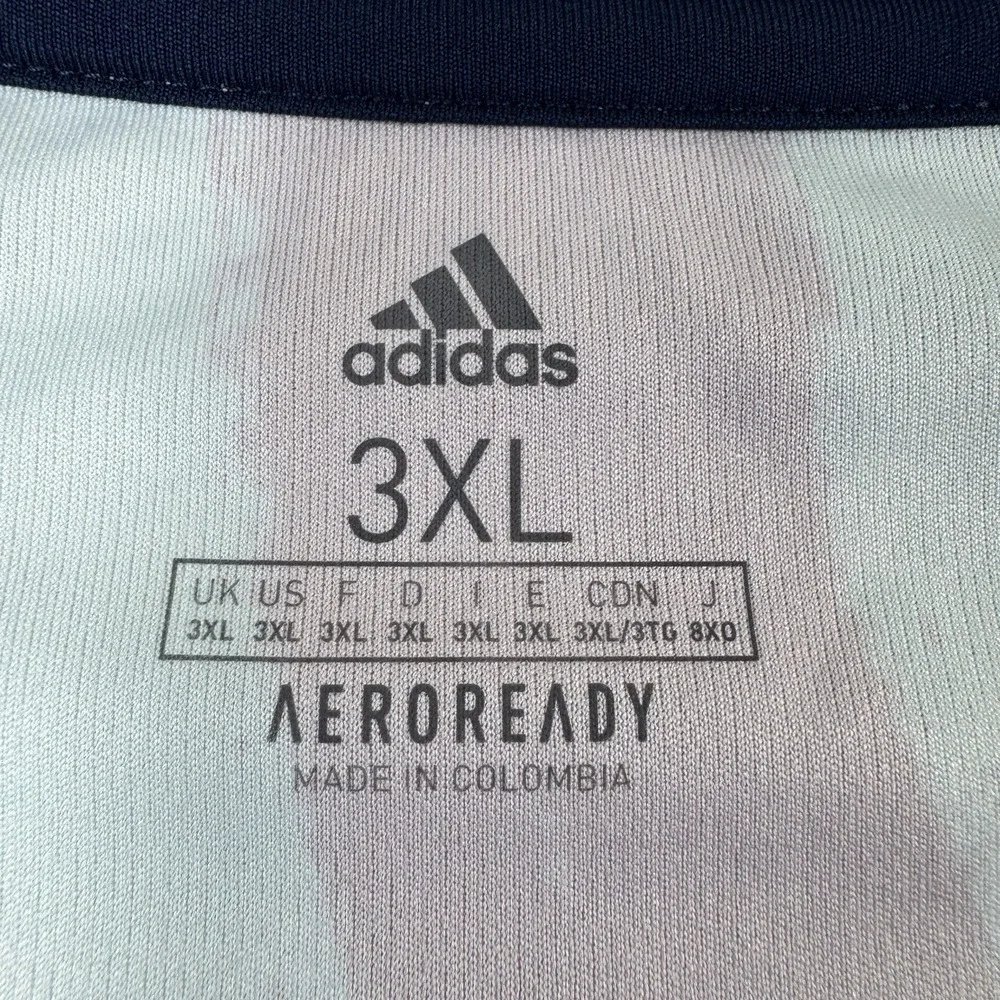 Adidas New York Red Bulls Soccer Jersey Red White Aeroready Mens 3XL XXXL
